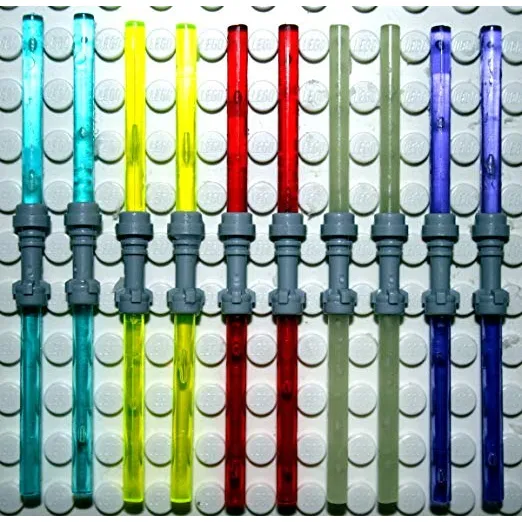 Lego Star Wars 10 Sables De Luz Doble 5 Colores