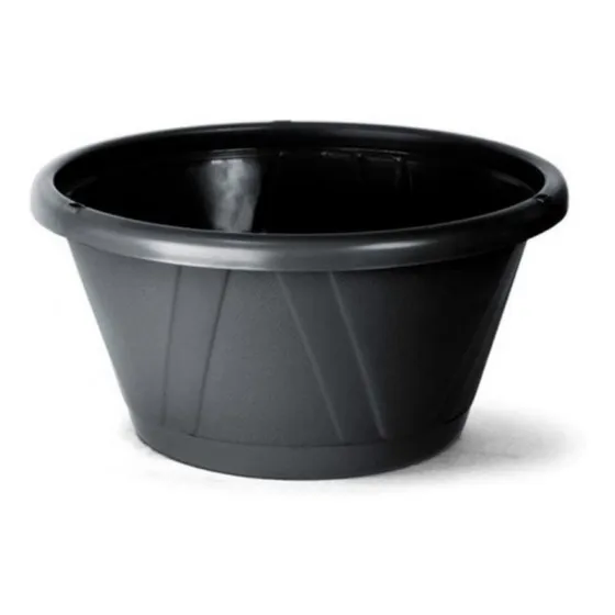Vaso/cuia Preto Prato Acoplado 2,7 L P/ Samambaia Suculenta