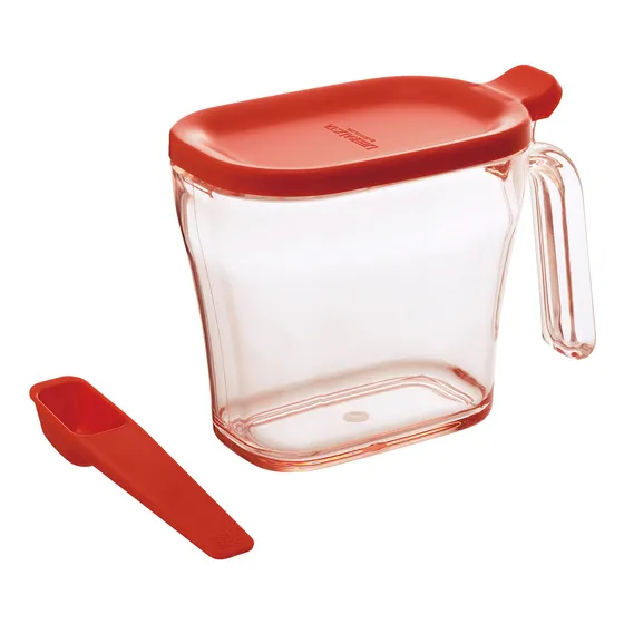 Recipiente Para Condimento Azucar Sal Rojo 15.2 Onza Liquida