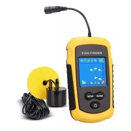 Localizador De Peixe Água Mar Pescaria Barco Fish Finder