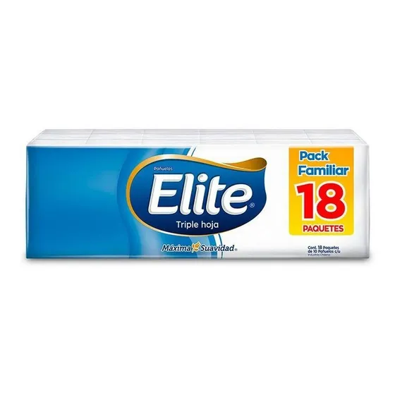 Pañuelos Elite Contiene 18 Paquetes De 10 Pañuelo