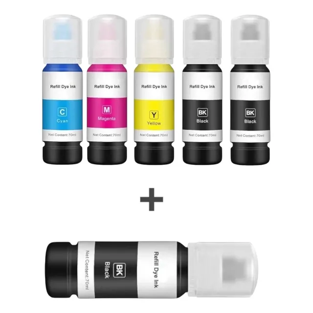 Kit 5 Tintas Más 1 De Regalo Compatible Epson 544 Amarillo Azul Magenta Negro