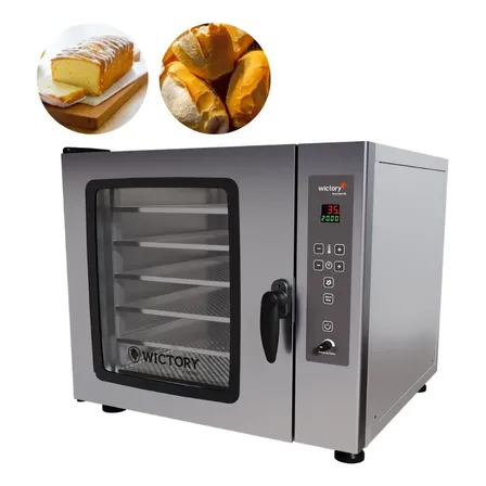 Forno Turbo Convector 104L Elétrico Inox Wictory WHP-120 9.1kW