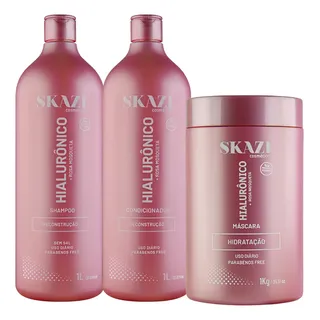 Skazi Cosméticos Combo Skazi Shampoo Condicionador Vitamina C 1 Litro