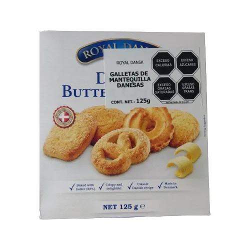 Galletas Danesas Royal Dansk 125g Sabor Mantequilla