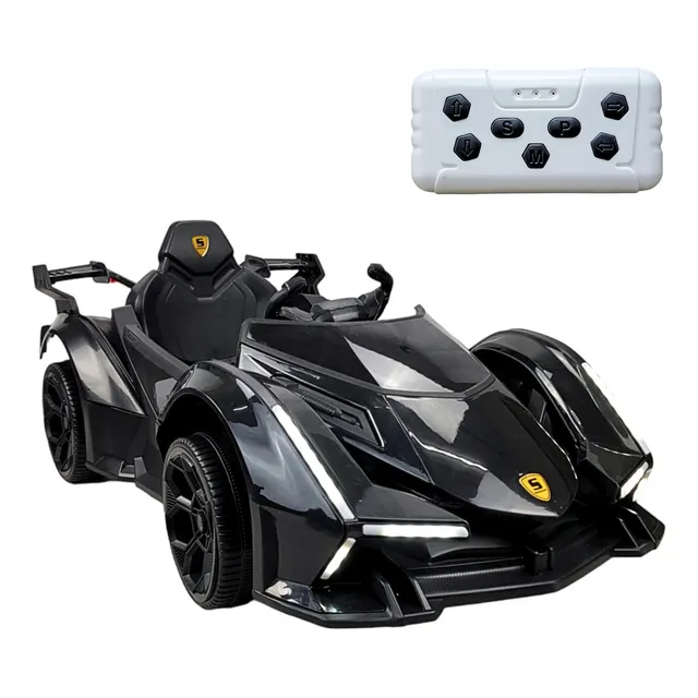 Montable Para Niños Con Control Remoto,sonido,luz,usb, 12v Color Negro