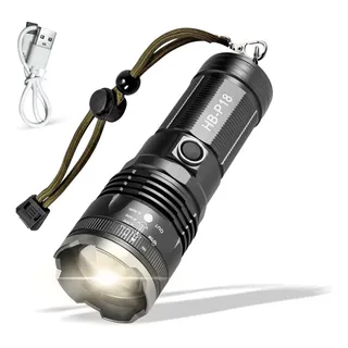 Lanterna Tática Militar Led Szr Hb-p18 Compacta E Potente Preto