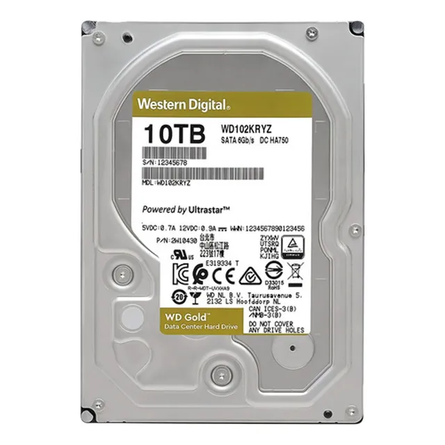 Disco Duro 10 Tb Serie Gold Sata 6 Gbs