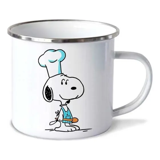 Taza Pocillo Snoopy Chef 8 De Peltre (10oz=300ml)