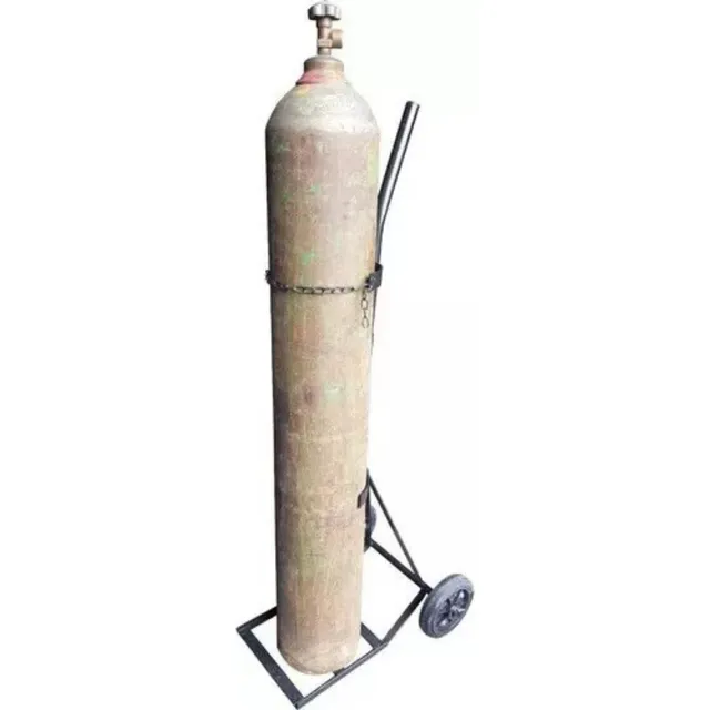 Cilindro Resistente Carrinho Suporte Oxigênio Gás 50l Metal