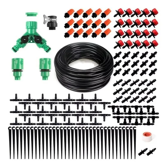 Kit De Riego Sistema Automático Por Goteo 40m 158 Piezas Variación Multicolor
