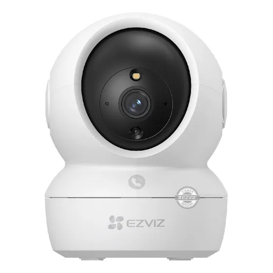 Cámara De Seguridad Domo 360° Con Visión Nocturna Ezviz H6C Bidireccional Color Blanco