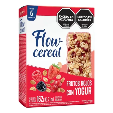 Caja x6 Barras Frutos Del Bosque Flow cereal