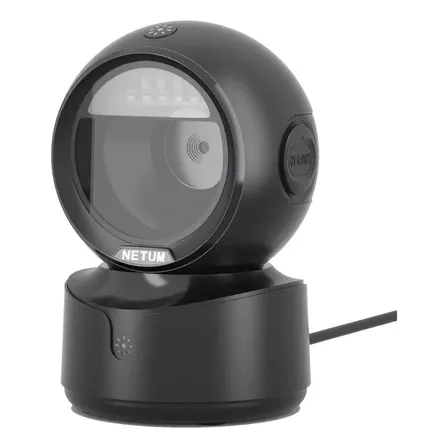 Leitor De Código Barras Qr Fixo Mesa 1d 2d Usb Goldensky A5 Cor Preto