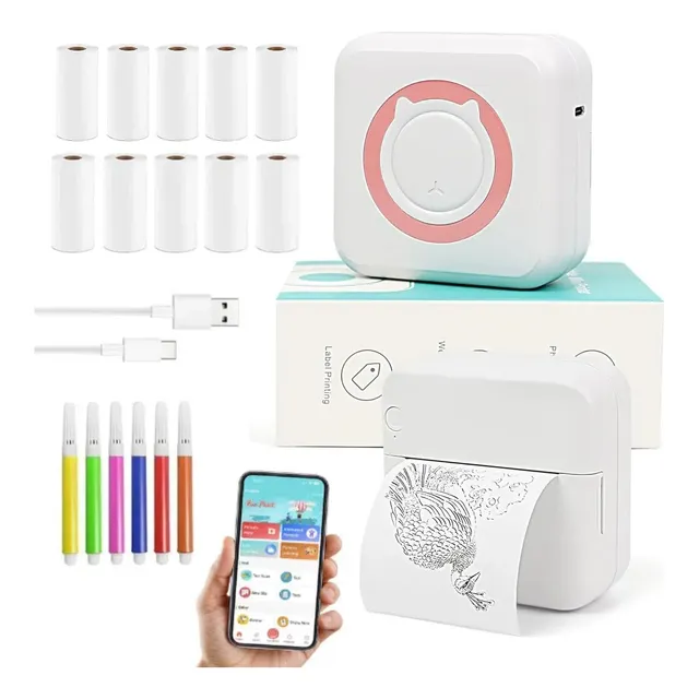 Mini Impresora Portátil Térmica Portátil Para Ios/android