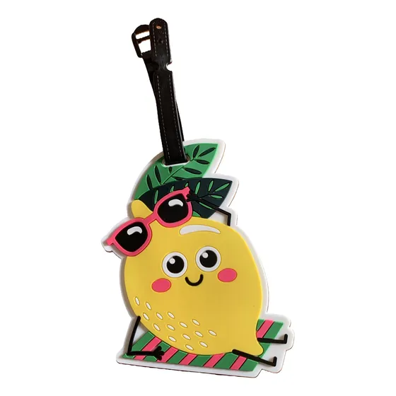 Identificador Valija Mochila Equipaje Silicona Etiqueta Amarillo Limon