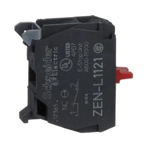 Bloque De Contacto Simple Pulsador 22mm 1nc  Zen-l1121
