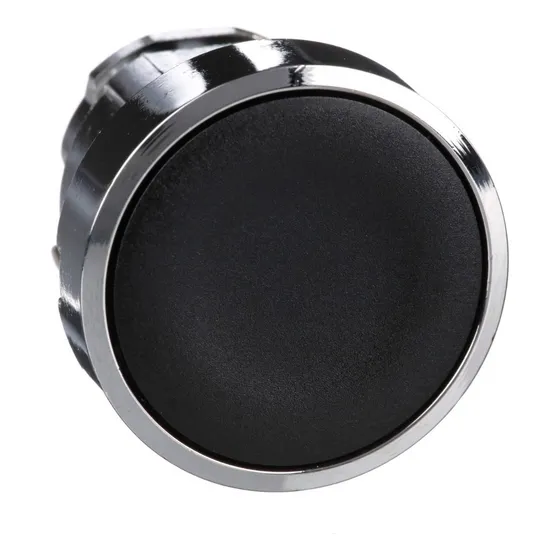 Cabeza De Pulsador Rasante Negro Schneider Zb4ba2