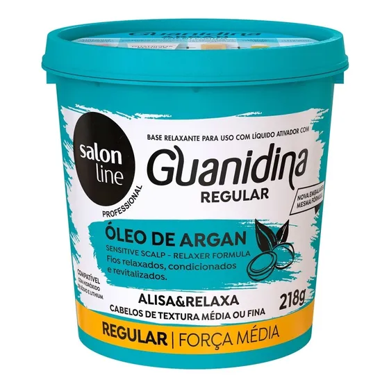 Relaxamento Guanidina Óleo De Argan Regular - Salon Line