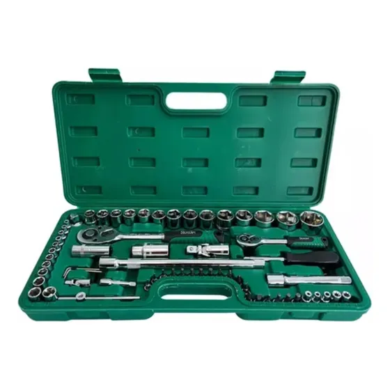 Set De Dados Y Rachet 1/4 - 1/2 65 Piezas Roccia
