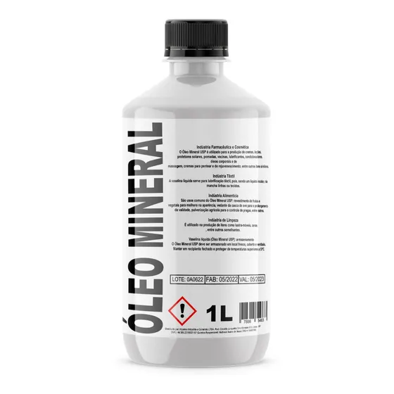Óleo Mineral Usp 1 Litro Óleo Mineral Unidade