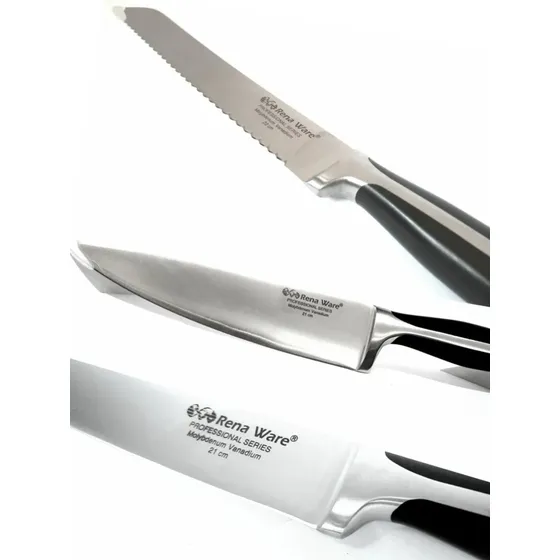 Juego De Cuchillos Profesionales De Cocina Rena Ware 3 Pzas