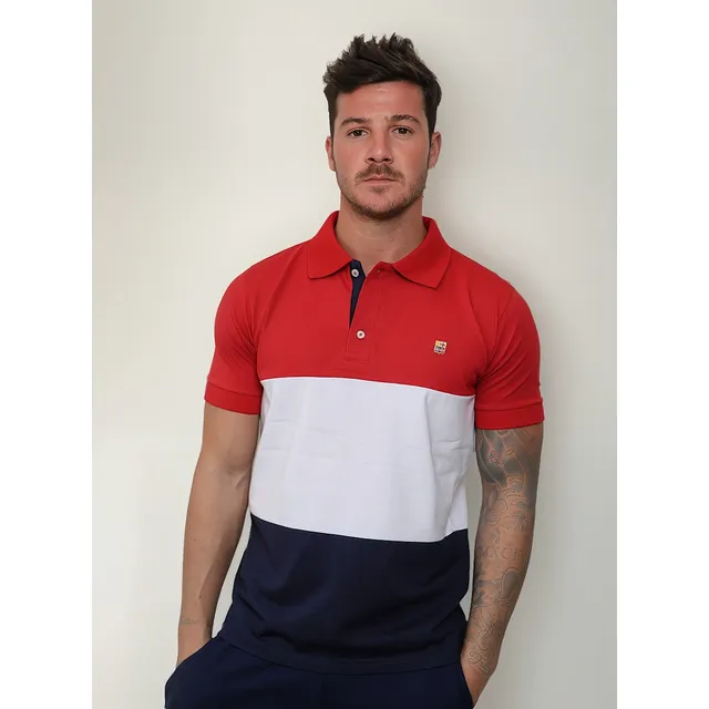 Chomba Manga Corta Hombre Sport Premium 10 - Marina Militare