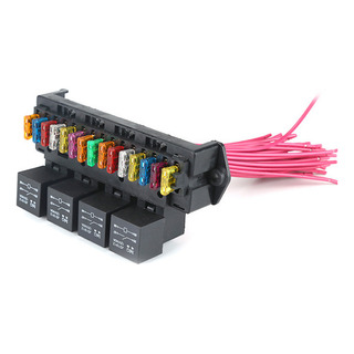 Caja De Fusibles Coche 12v 15 Vías Bloque Fusibles Multi-cir Caja De Fusibles Coche 12v 15 Vías Bloque Fusibles Multi-cir