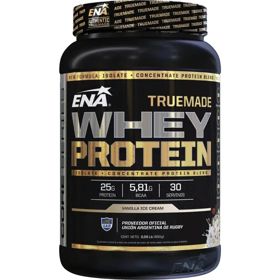 True Made Whey Protein Ena Sabor Vanilla Ice Cream X 930gr