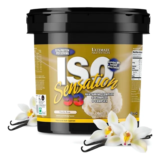Proteína Iso Sensation 93 5 Lb Ultimate Nutrition sabor vanilla bean