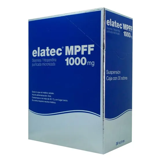 Elatec Mpff Suspensión Oral 900 Mg/100 Mg, 30 Sobres 10 Ml