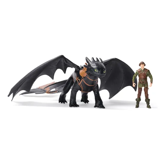 Dreamworks Dragons, How to Train Your Dragon, Hipo y Chimuelo, figuras de acción de dúo vikingo, juguetes para niños a partir de 4 años