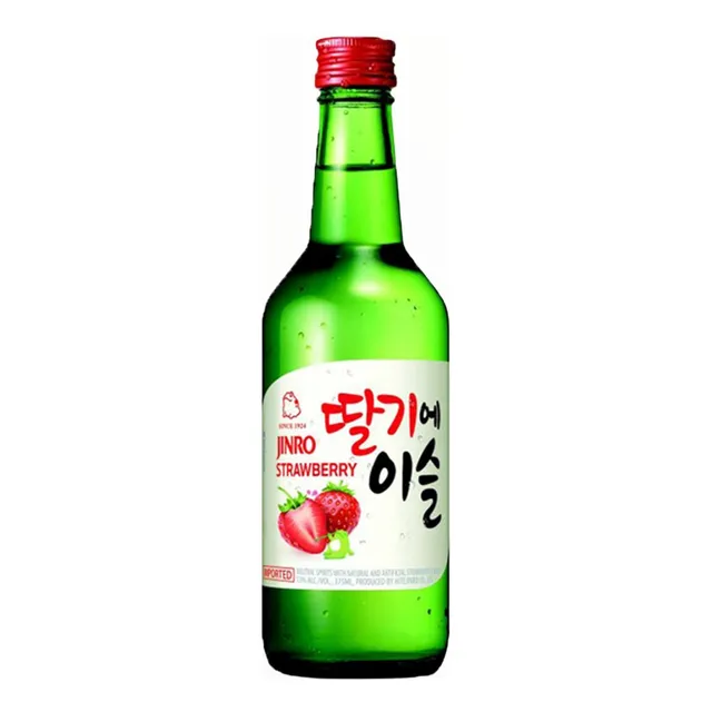 Soju Coreano Sabor Fresa, Hitejinro, 360 Ml