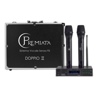 Set De Micrófonos Doppio Il Uhf Profesional Premiata Set De Micrófonos Doppio Il Uhf Profesional Premiata