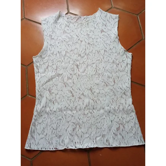 Blusa Blanca Mujer Adulto Generico.