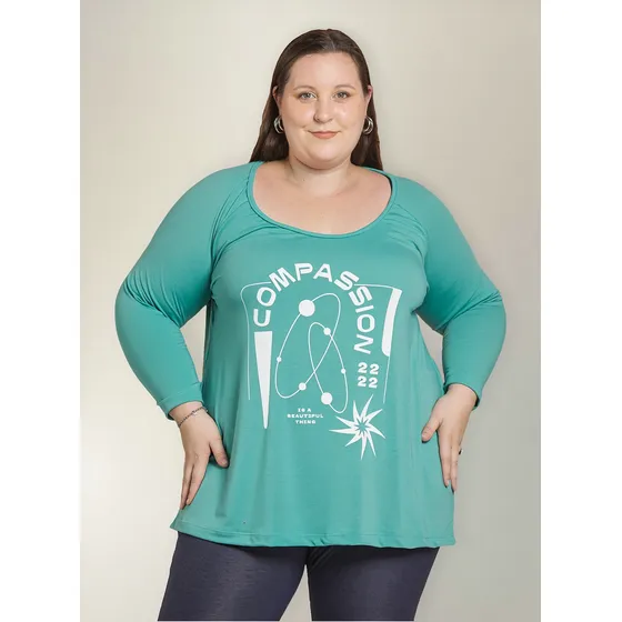 Remera Kavachi Mujer Amplia Evasé Talles Grandes