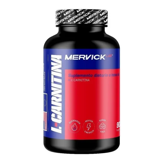 Carnitina 90 Tabletas Quemador De Grasas Mervick Lab