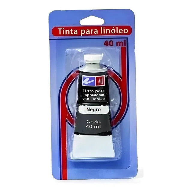 Tinta Para Linóleo 40 Ml Color Negro