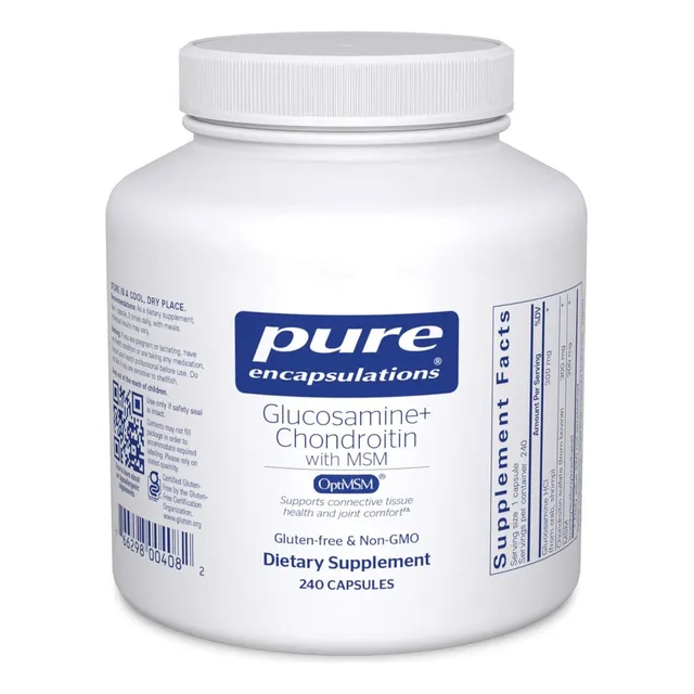 Glucosamina Condroitina Con Msm Pure Encapsulations 240 Caps Sabor Sin Sabor