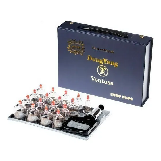 Kit De Ventosa Com 17 Copos Dong Yang Ventosoterapia