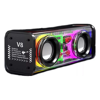 Bocina Bluetooth Portátil Mecánico Impermeable Con Rgb Luces Bocina Bluetooth Portátil Mecánico Impermeable Con Rgb Luces