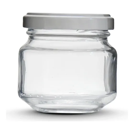 24 Potes Papinha 120ml Com Tampa Metálica Cor Branco