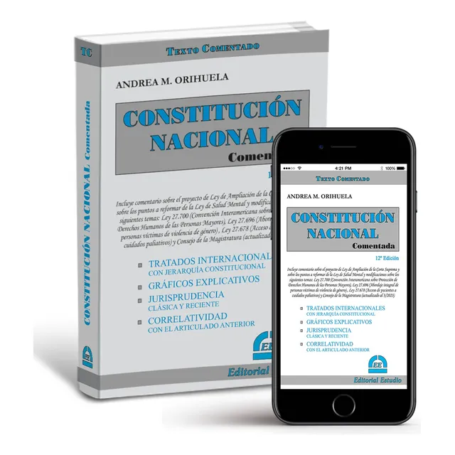 Constitución Nacional Comentada -última Edición- Ed. Estudio