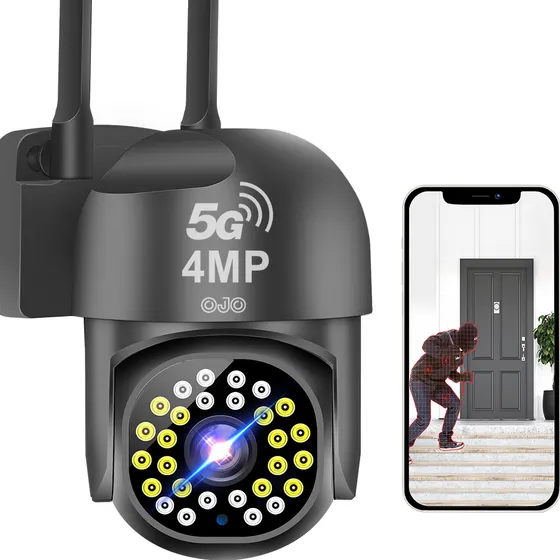 Ojo® 4mp Cámaras De Seguridad Wifi De 360° Visión 5g/2.4g