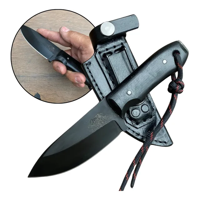 Faca Artesanal Es_mini, Edc, Utilitaria,neck, Pronta Entrega
