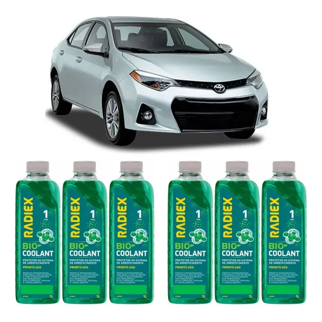 Kit Aditivo Radiador 6 Litros Pronto Para Uso Toyota Corolla