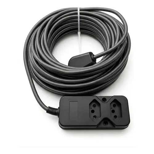Extensão Elétrica 15 Metros 10a/20a Cabo Pp 2x1,0 Reforçada Cor