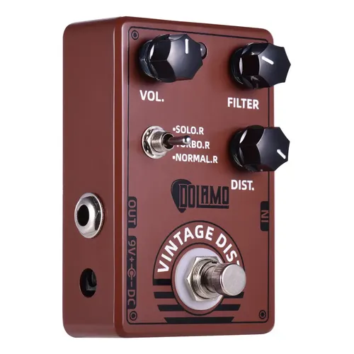 Pedal De Distorção Solar Finger Fanmuzk Para Baixo Metálico