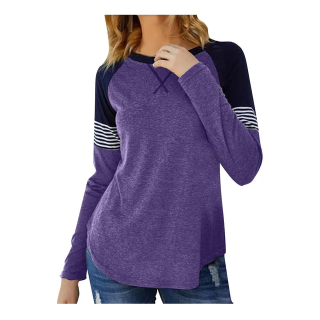 Tunica Para Mujer Tops Manga Larga Camiseta Casual Verano
