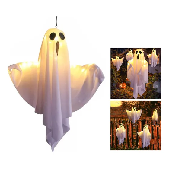 Decoraciones De Halloween, Fantasmas Brillantes Colgantes.